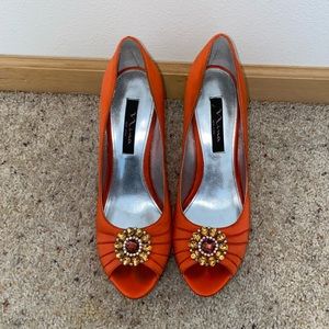 Coral Orange Pumps